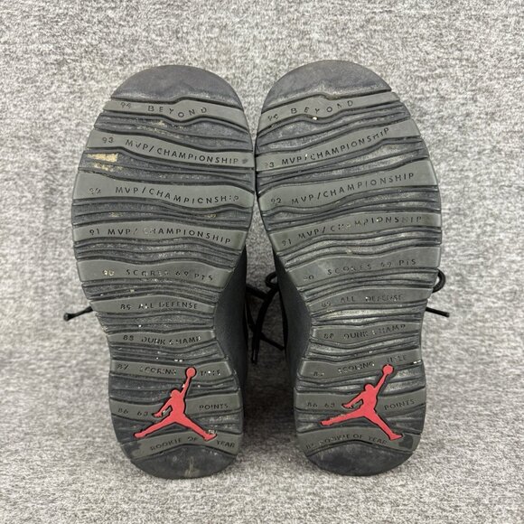 ✅Nike Air Jordan 10 Retro Shadow 2018 Mens 7 310805-002 Dark Shadow Leather✅SOLE - Picture 5 of 11